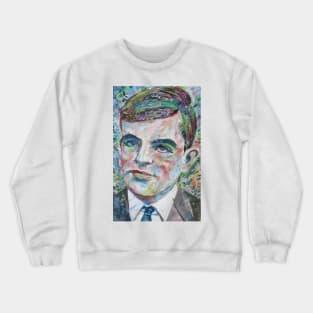 ALAN TURING oil portrait Crewneck Sweatshirt